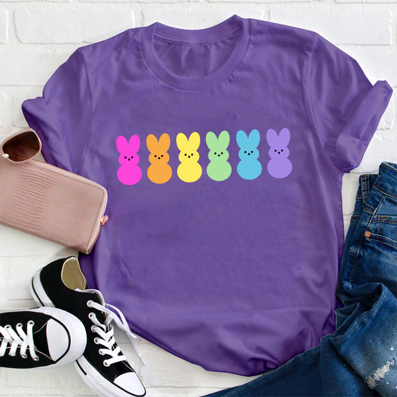 Easter Bunny Peeps Teacher T-Shirt
