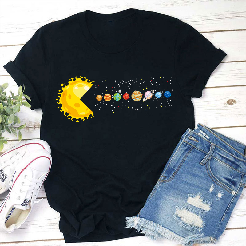 Planets Teacher T-Shirt Sale-Teachersgram