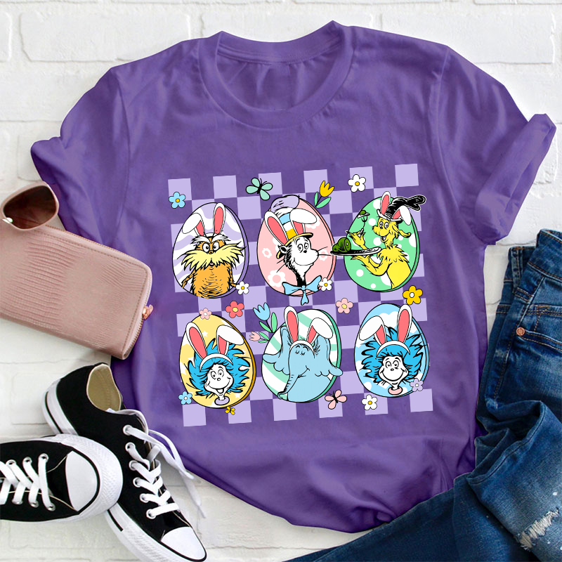 Hanging With My Easter Friends Teacher T-Shirt