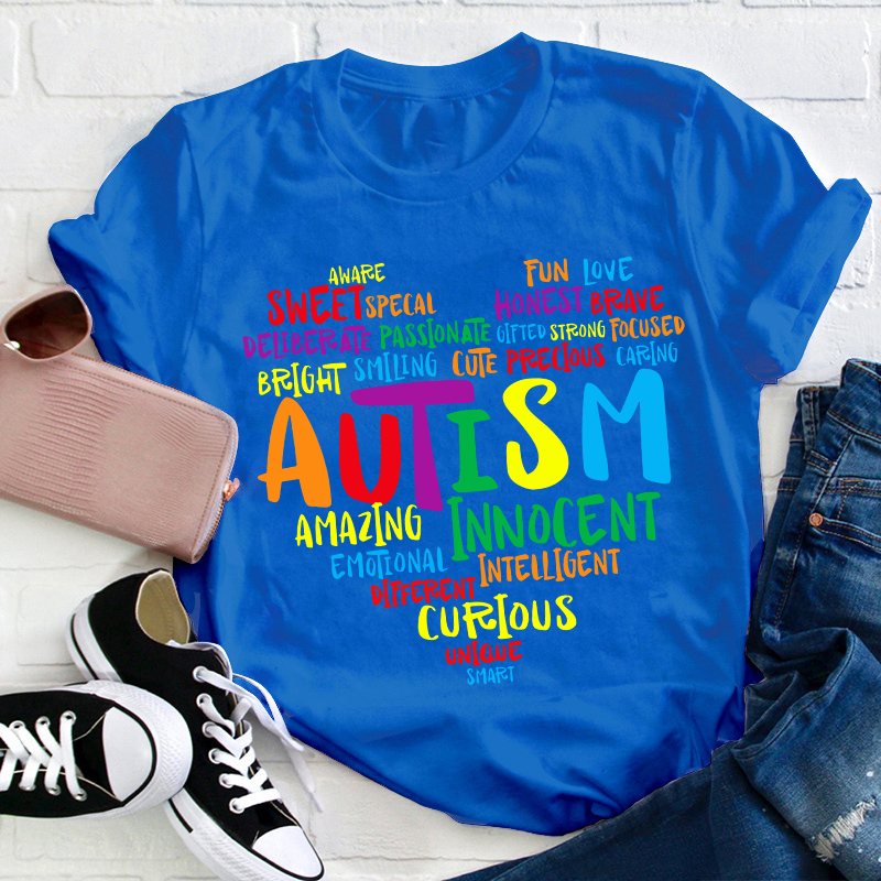 Autism Heart Teacher T-Shirt