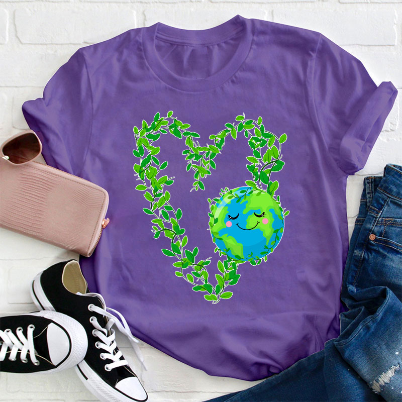 Earth Heart Teacher T-Shirt