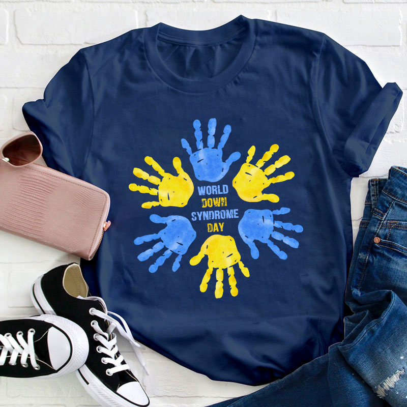 World Down Syndrome Day Teacher T-Shirt
