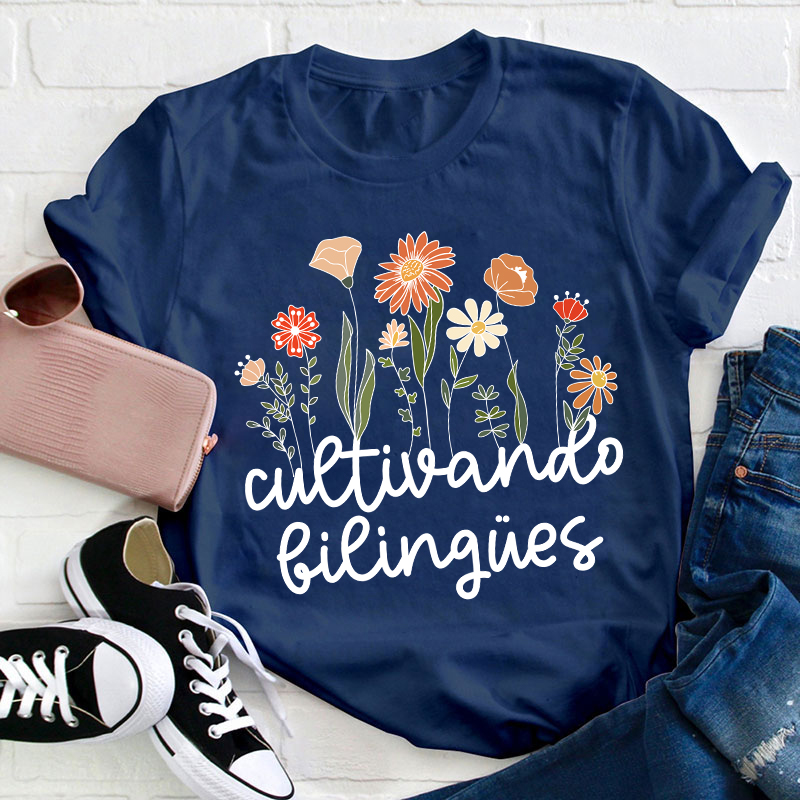 Cultivando Bilingues Spanish Teacher T-Shirt