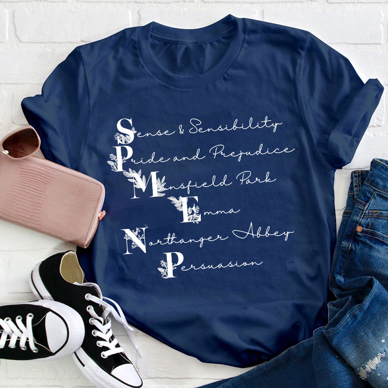 Jane Austen Bookish Teacher T-Shirt