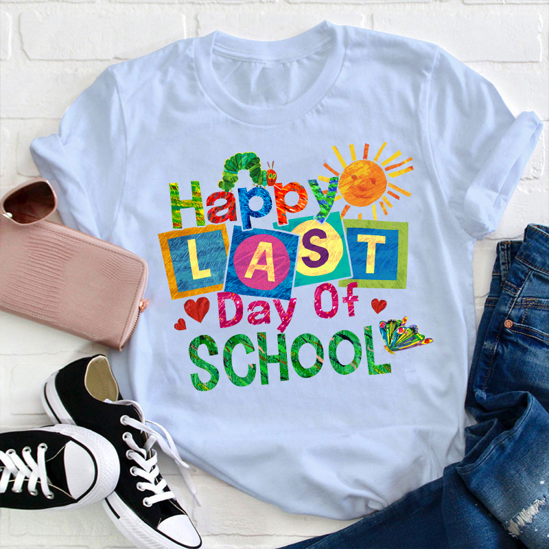 Summer Happy Last Day Of School Teacher T-Shirt