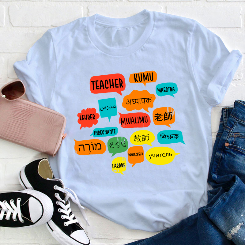 Teacher In Different Languages Spanish Teacher T-Shirt
