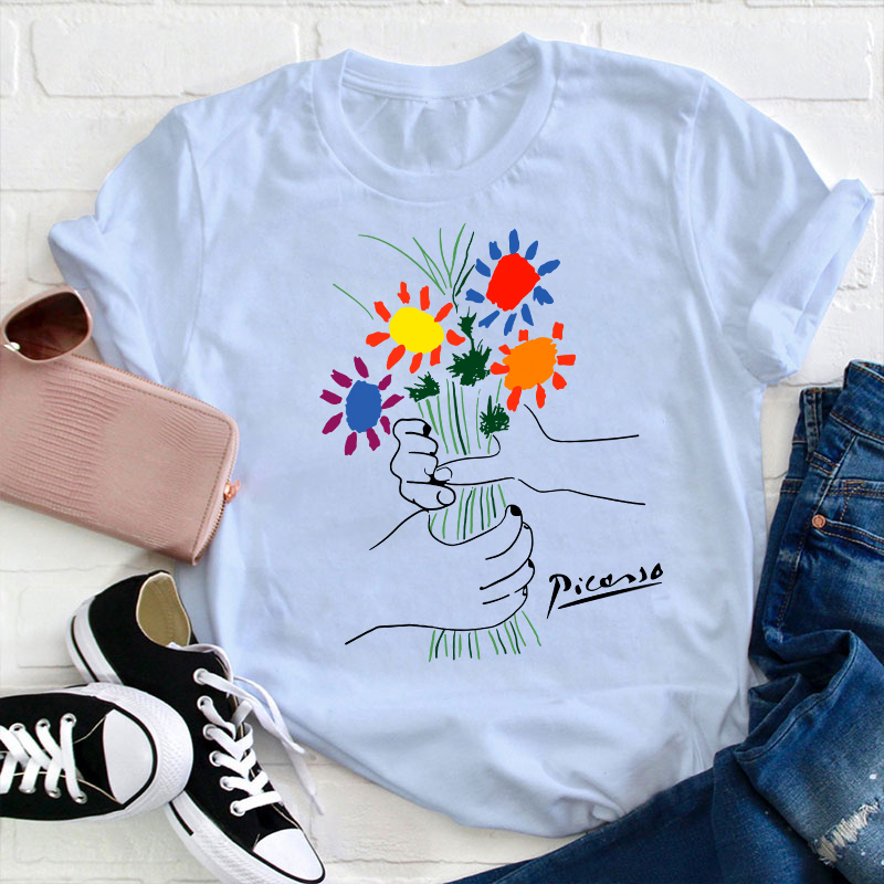 A Bouquet Of Flowers Teacher T-Shirt