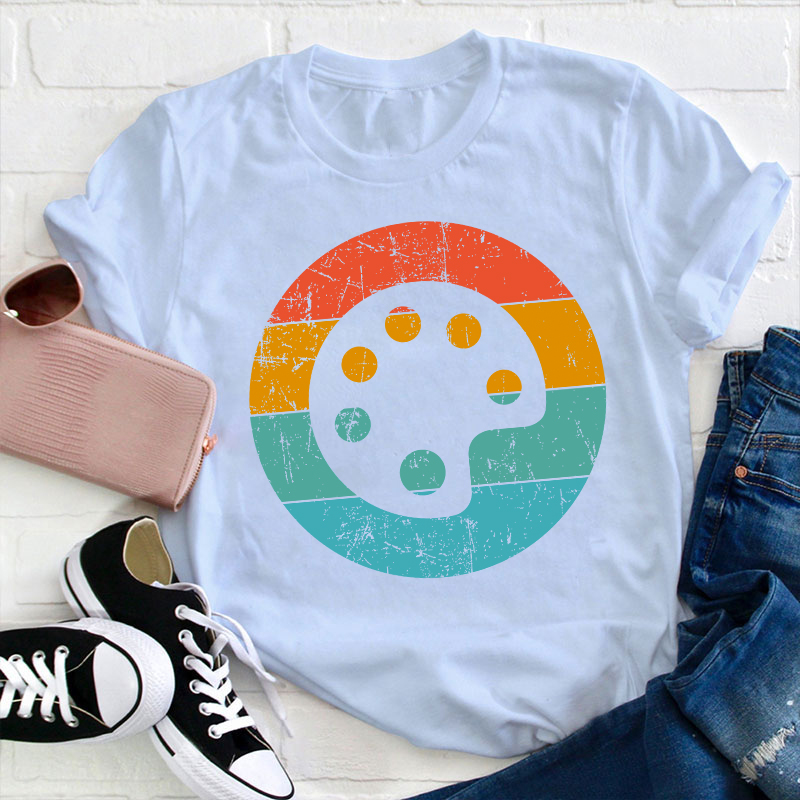 Paint Palette Art Teacher T-Shirt