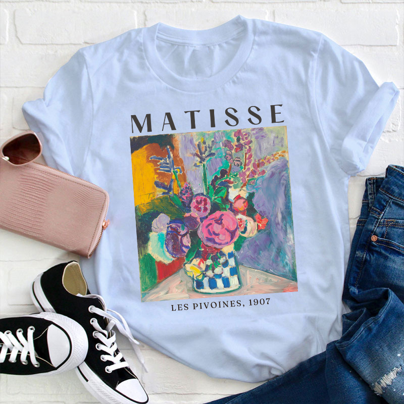 Matisse Les Pivoines 1907 Teacher T-Shirt