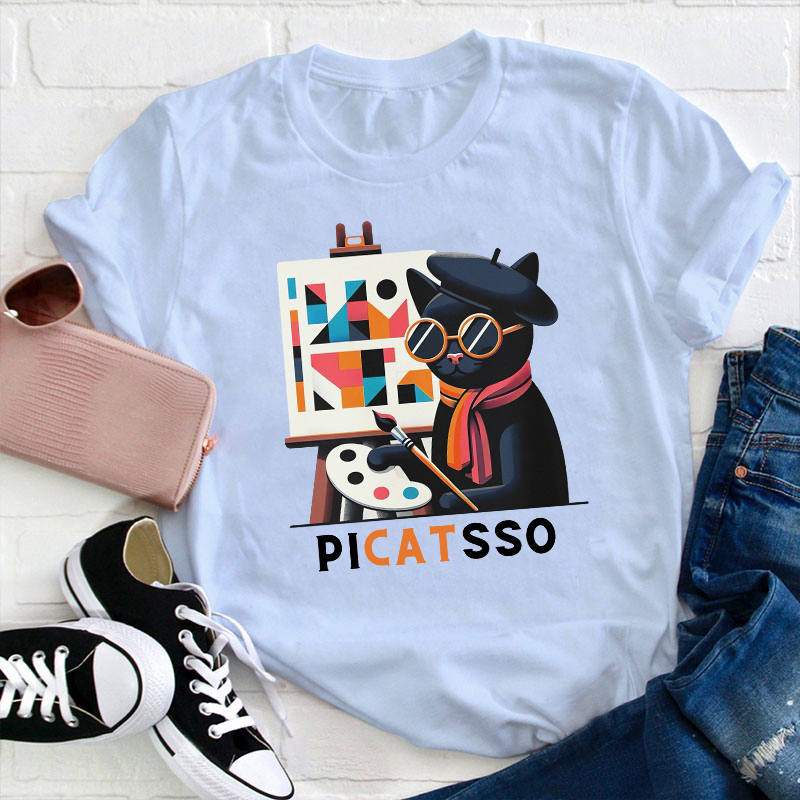 Funny Art Picatsso Teacher T-Shirt