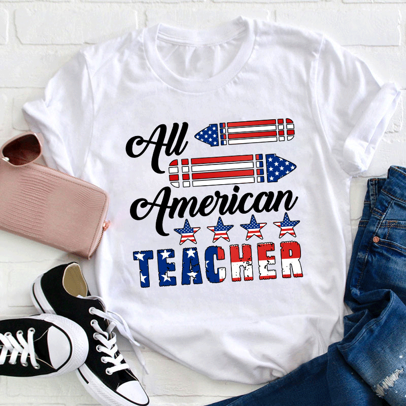 Cheer Up All American Teacher T-Shirt