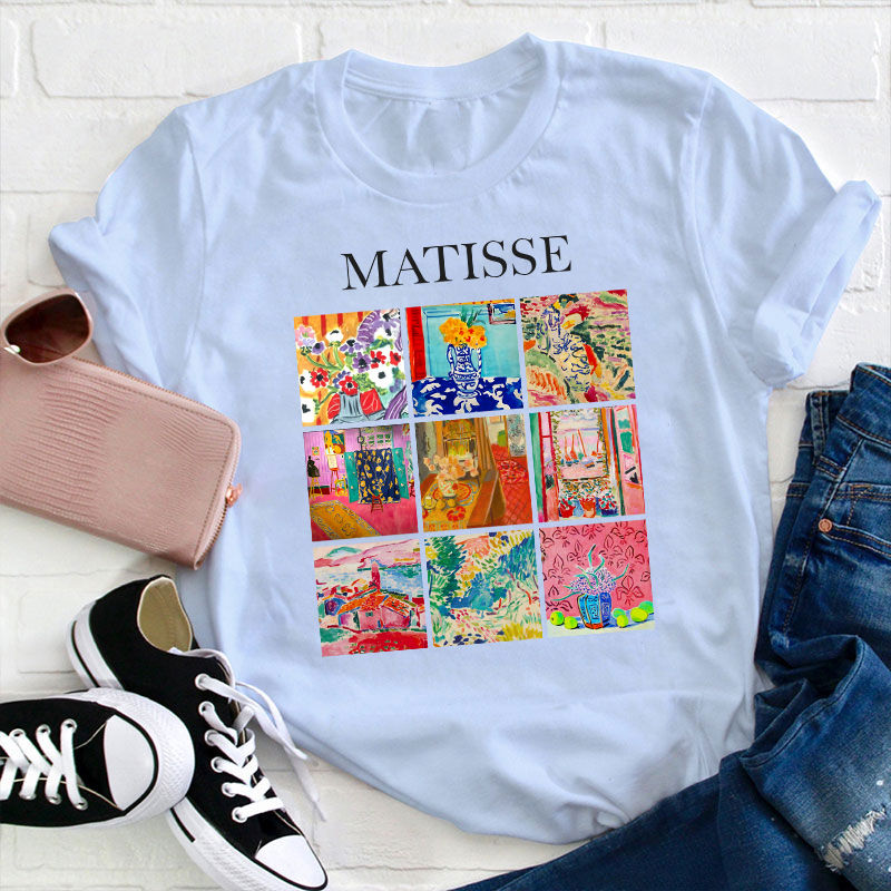 Minimalist Art Design Teacher T-Shirt