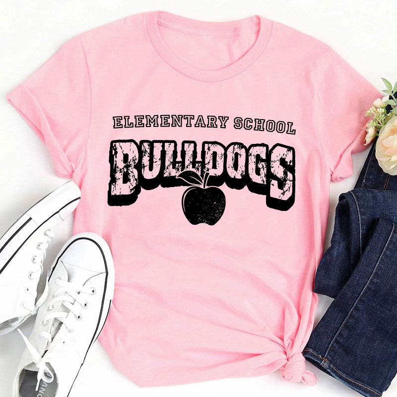 Personalized School Name Mascot And Paw Teacher T-Shirt