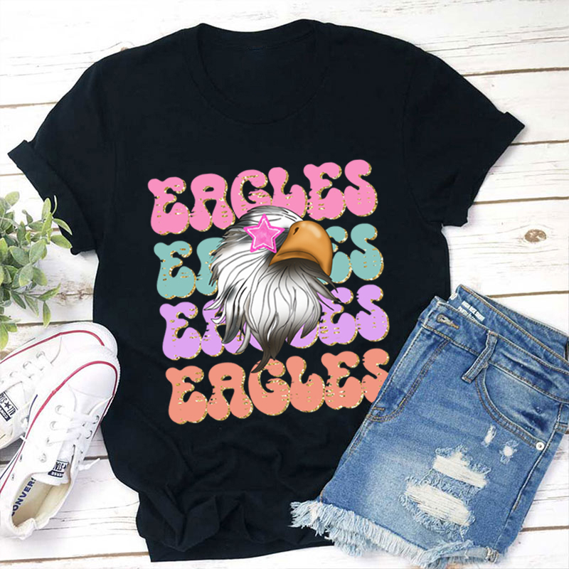 Personalized Preppy Star Eyes Favorite Team Teacher T-Shirt
