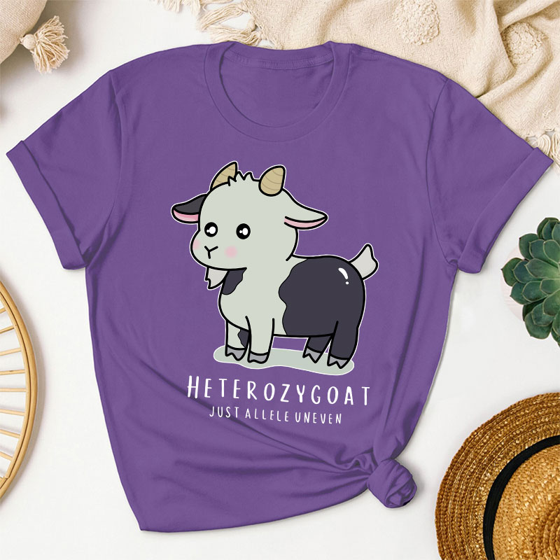 Heterozygoat Just Allele Uneven Teacher T-Shirt