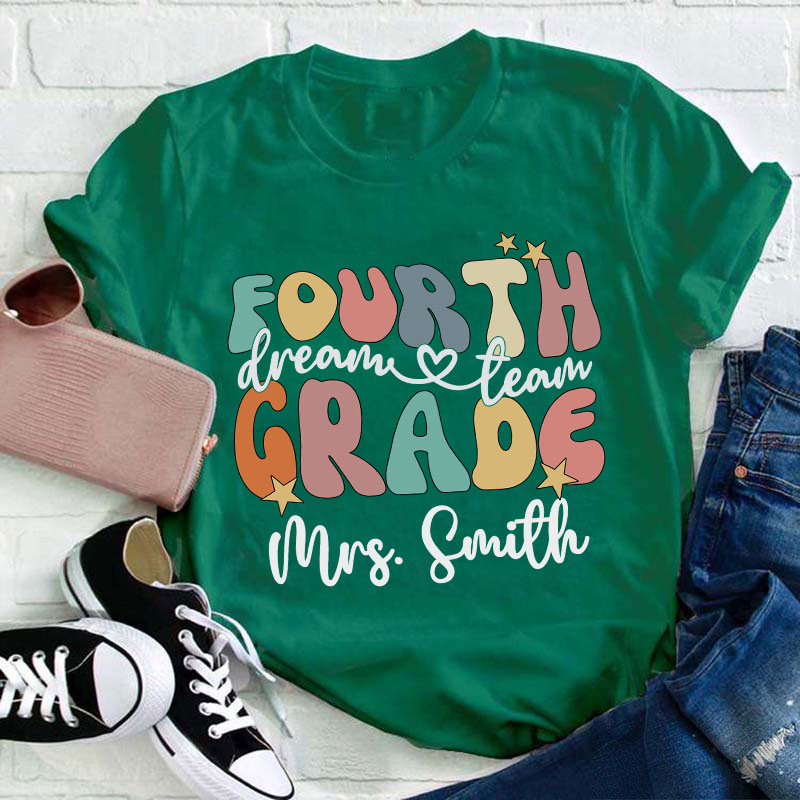 Personalized This Is What Dream Team Looks Like Teacher T-Shirt