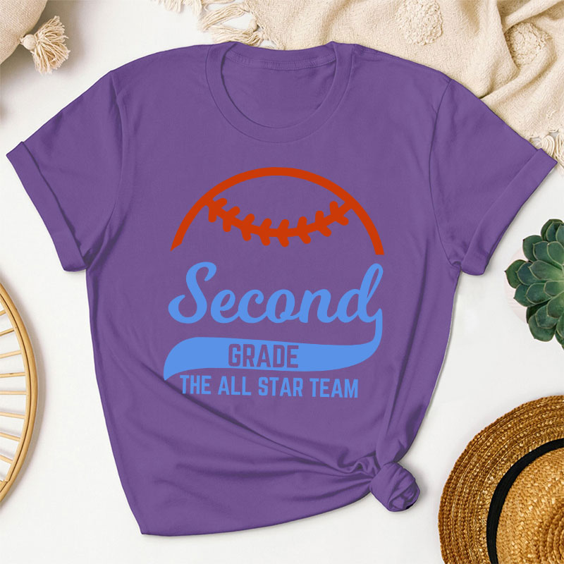 Personalized Baseball The All Star Team Teacher T-Shirt
