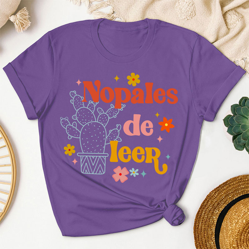 Nopales De Leer Spanish Teacher T-Shirt