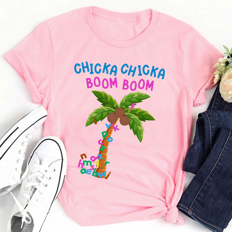 ABCD Chicka Chicka Boom Boom Teacher T-Shirt