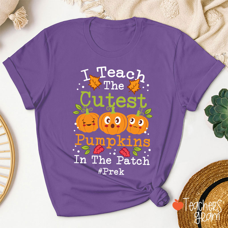 Personalized I Teach The Cutest Pumpkins Pre-k T-Shirt