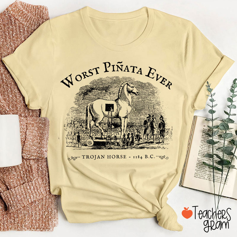 Worst Piñata Ever Teacher T-Shirt Sale-Teachersgram