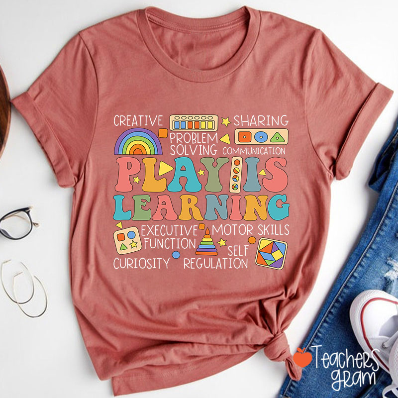 Play Is Learning Groovy Teacher T-Shirt