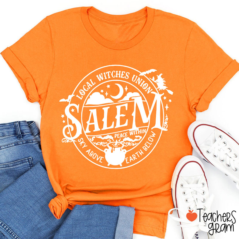 Local Witches Union Salem Halloween Teacher T-Shirt