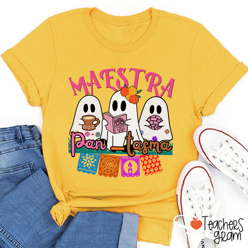 Cute Mexican Ghosts Spanish Teacher T-Shirt