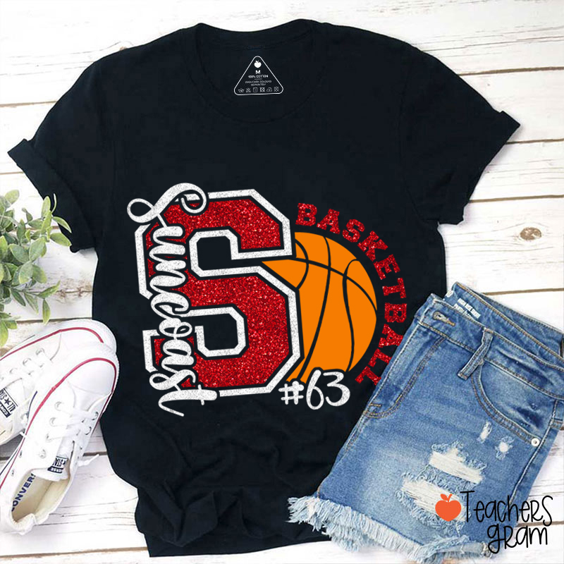Personalized Text And Sport Game Day Teacher T-Shirt