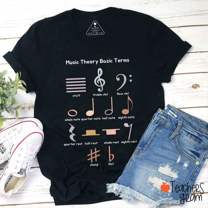 Music Theory Basic Terms Teacher T-Shirt