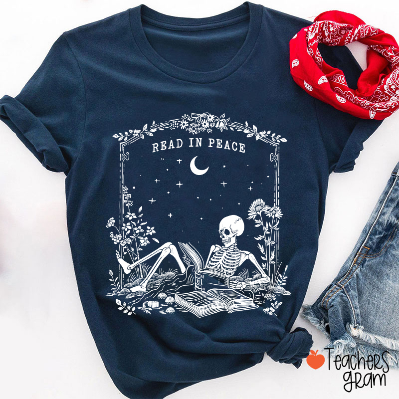 Read In Peace Ghost Teacher T-Shirt