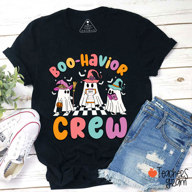 Boo Havior Crew Halloween Teacher T-Shirt