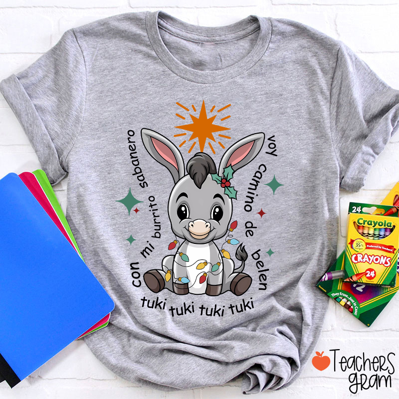 Mi Donkey Mexican Spanish Teacher T-Shirt