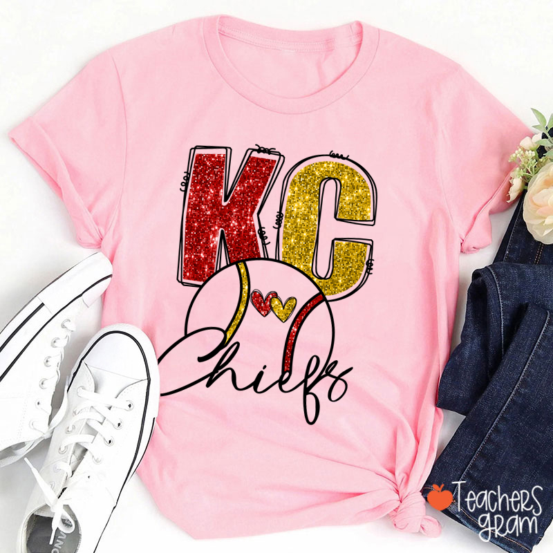 Personalized Team Name Initials And Sport Teacher T-Shirt