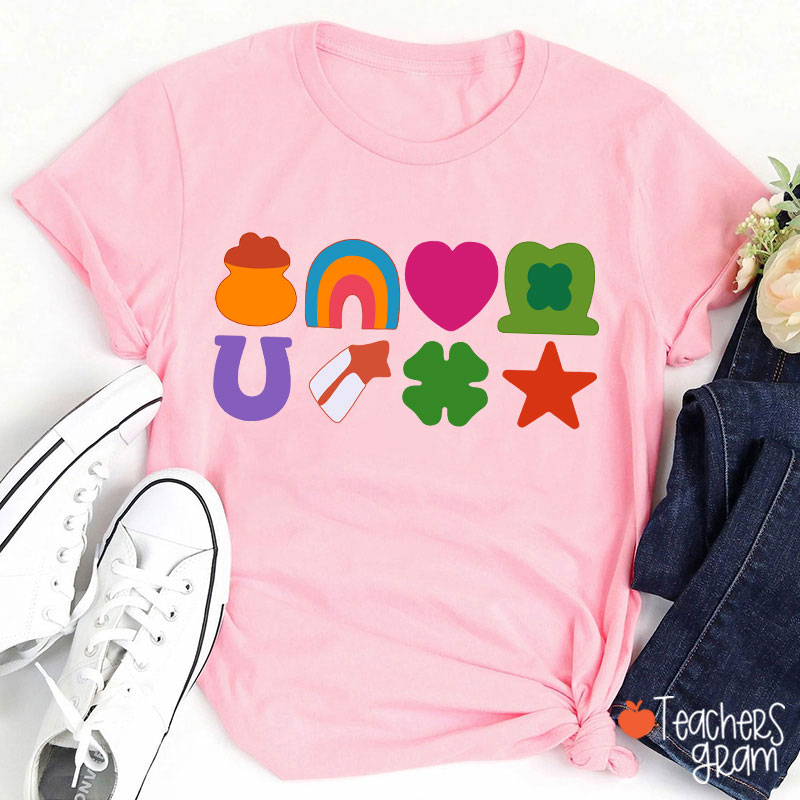 Lucky St Patricks Day Teacher T-Shirt