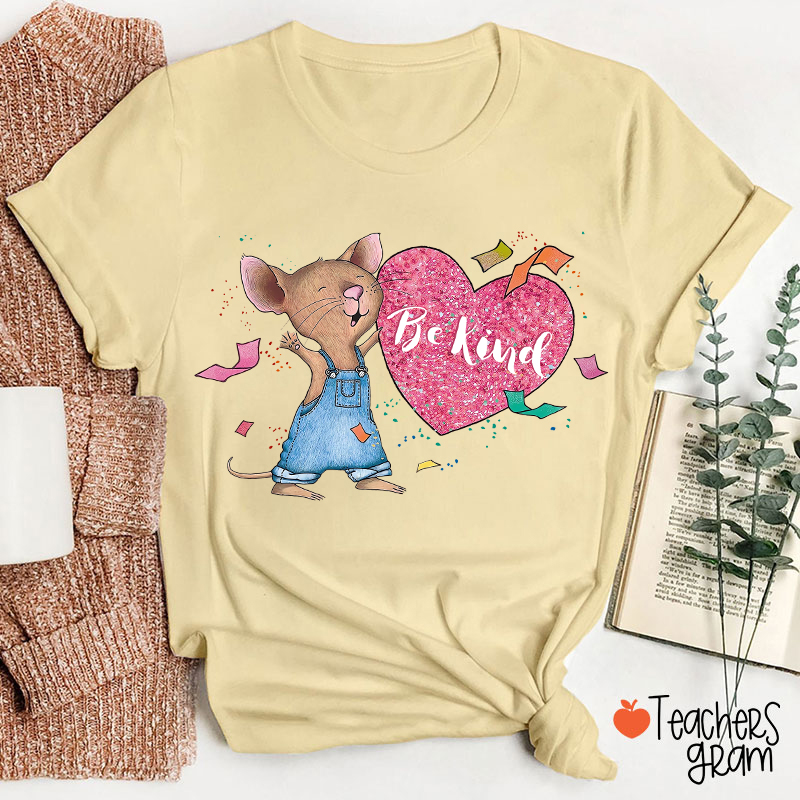 Be Kind Heart Children's Books Valentines Teacher T-Shirt