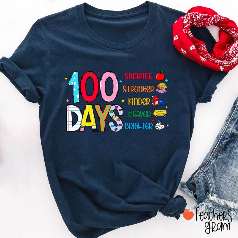 100 Days Smarter Teacher T-Shirt