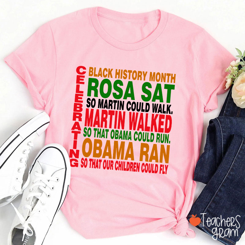 Celebrating Black History Month Teacher T-Shirt