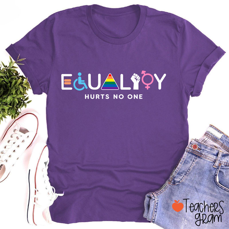 Equality Hurts No One Teacher T-Shirt