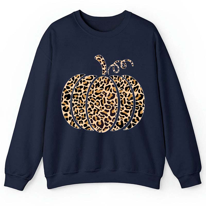 Leopard Pumpkin Teacher Sweatshirt