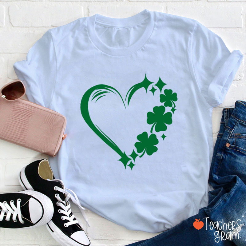 Heart Clove Teacher T-Shirt