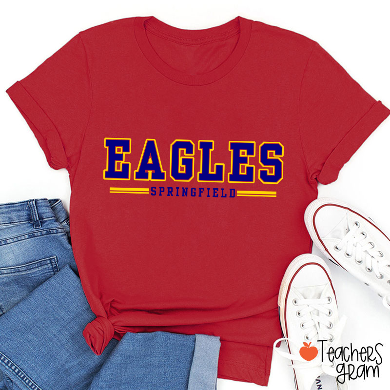 Personalized Mascot And Team Name School Spirit Teacher T-Shirt