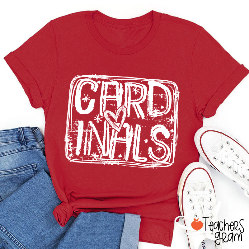 Personalized Mascot Graffiti Spirit Game Day Teacher T-Shirt