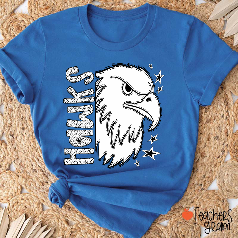 Personalized Mascot Graphic Bold Game Day Teacher T-Shirt