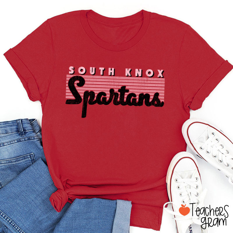 Personalized Mascot Vintage School Pride Teacher T-Shirt