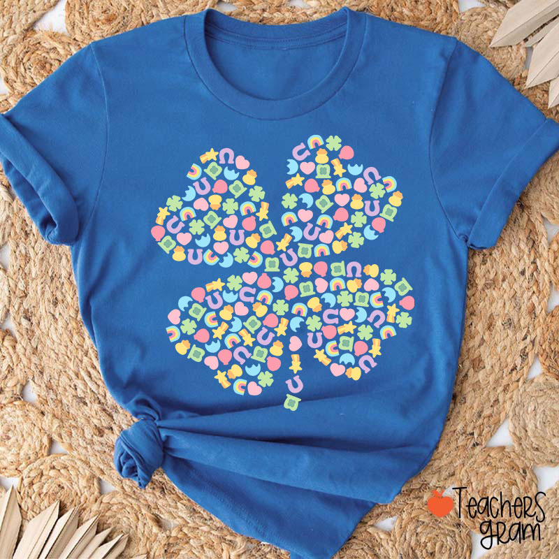 Lucky Charms Shamrock Teacher T-Shirt