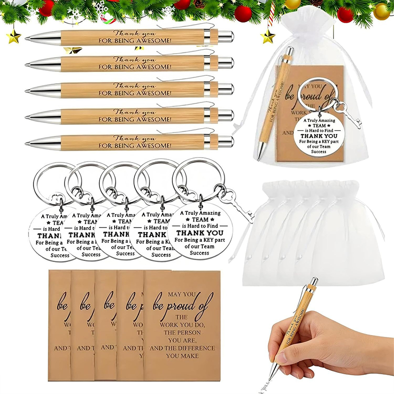 Inspirational Quotes Notebook Keychain Set