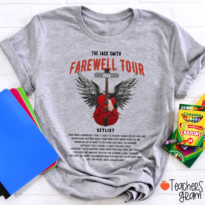 Personalized Retirement Funny Music-themed Teacher T-Shirt