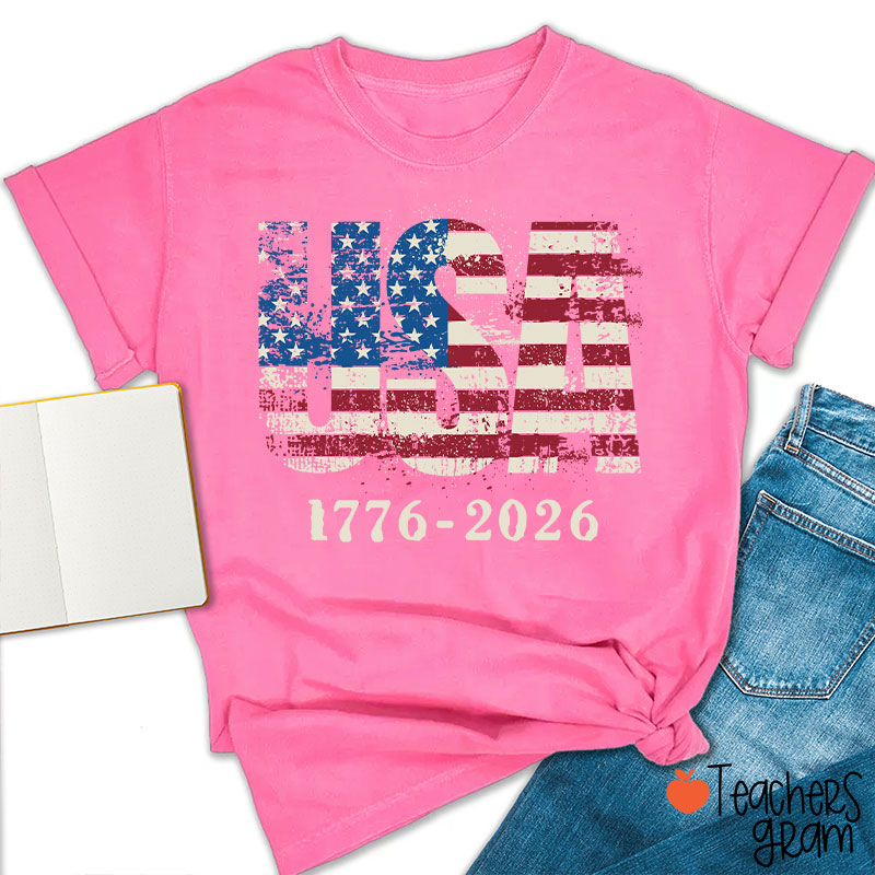 USA 1776-2026 Teacher T-Shirt
