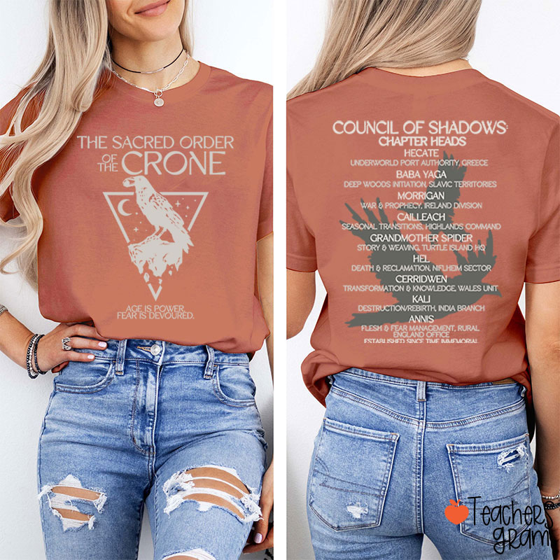 The Sacred Order Of The Crone Teacher Two Sided T-Shirt